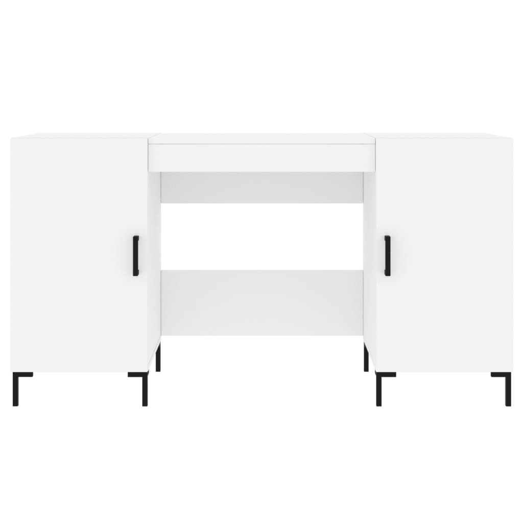 Writing desk, white, 140x50x75cm, engineered wood