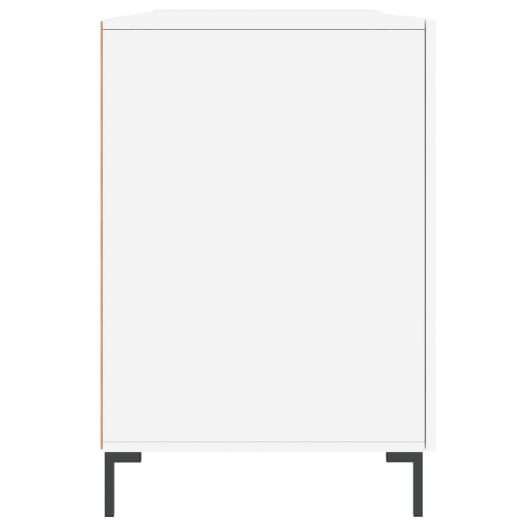 Writing desk, white, 140x50x75cm, engineered wood