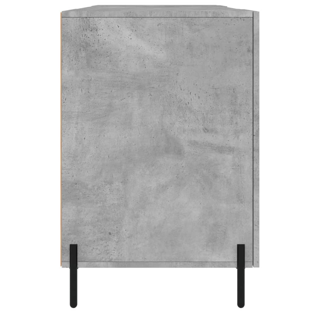 Desk, concrete gray, 140x50x75cm, engineered wood