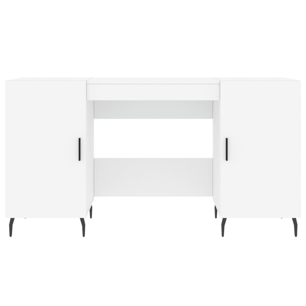 Writing desk, white, 140x50x75cm, engineered wood