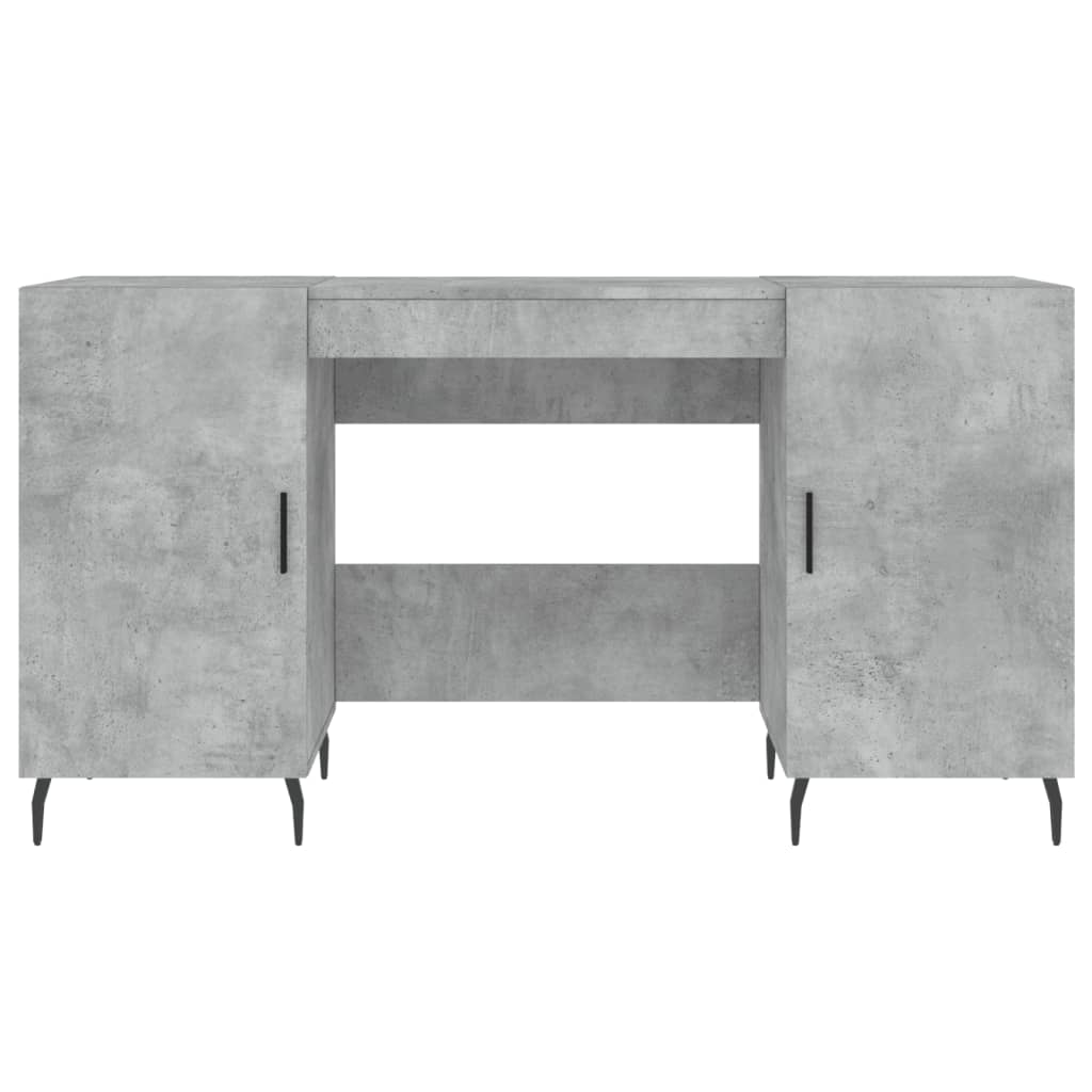 Desk, concrete gray, 140x50x75cm, engineered wood