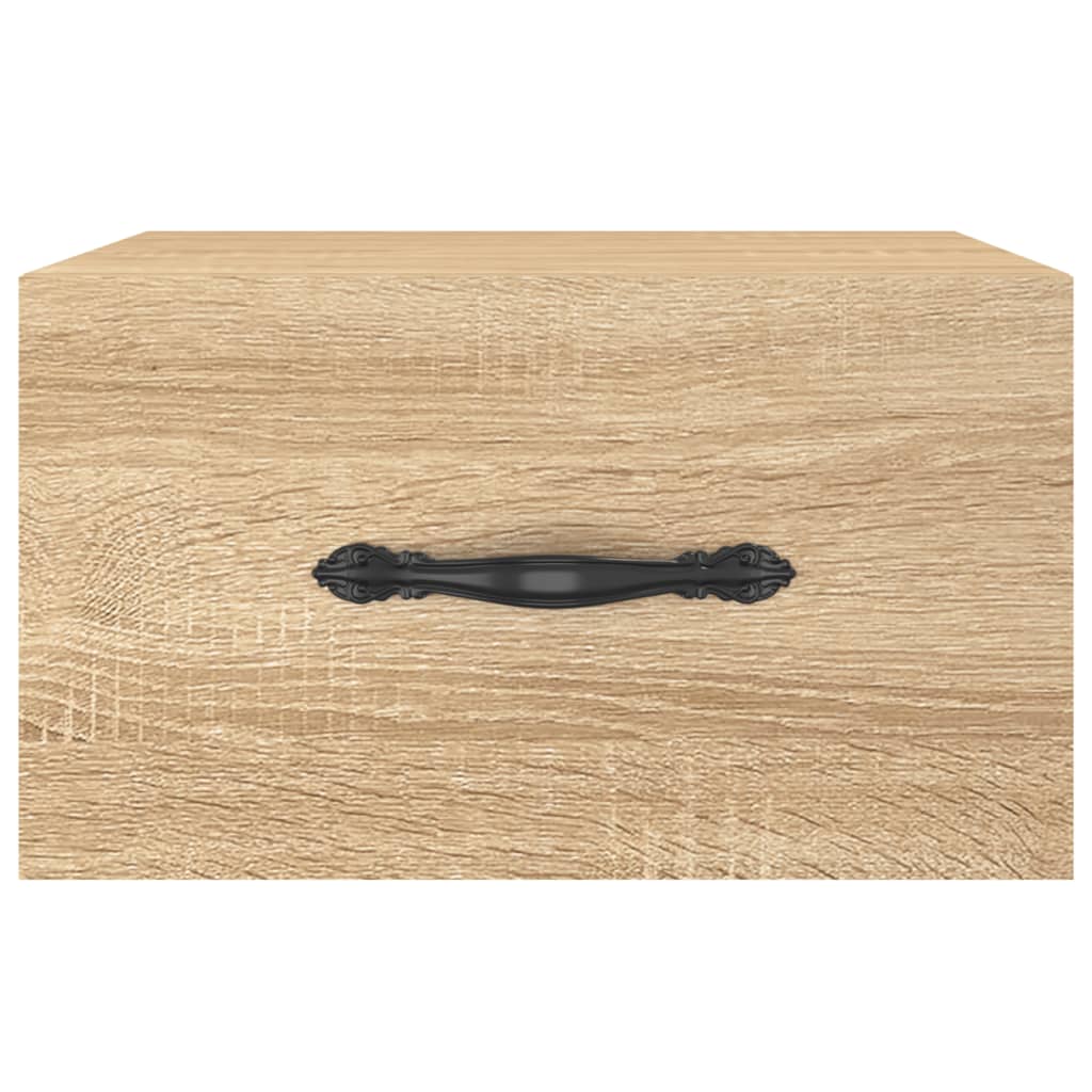 Wall-mounted nightstands, 2 pcs., Sonoma oak, 35x35x20 cm