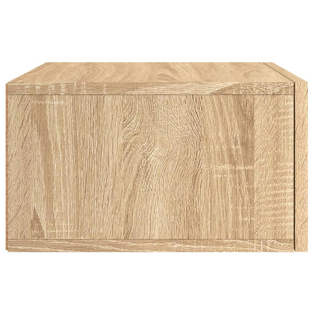 Wall-mounted nightstands, 2 pcs., Sonoma oak, 35x35x20 cm