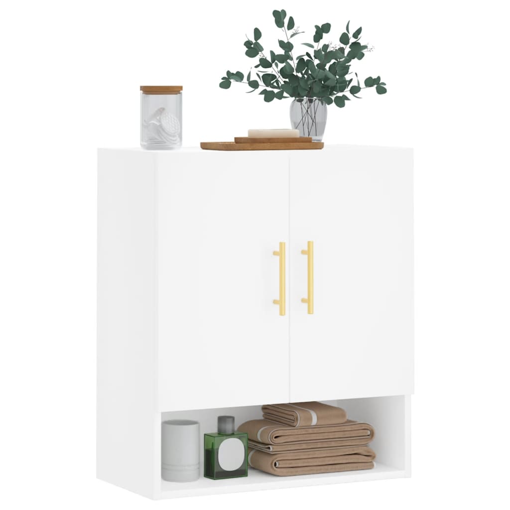 Wall cabinet, white, 60x31x70cm, engineered wood