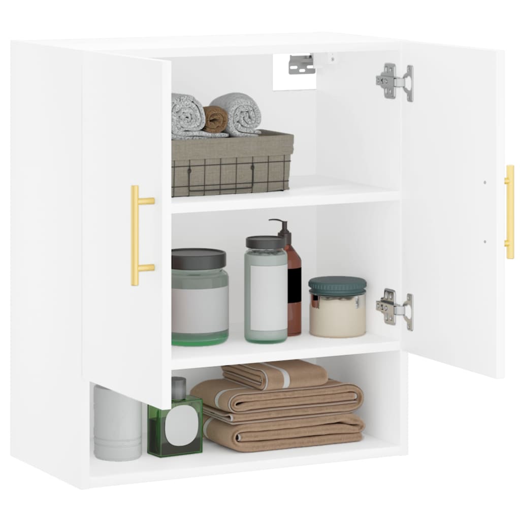 Wall cabinet, white, 60x31x70cm, engineered wood