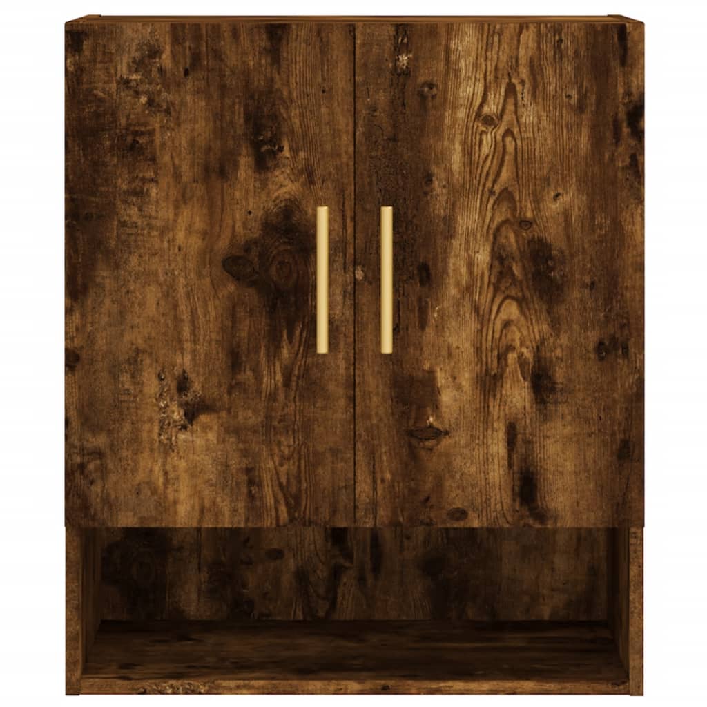 Wall cabinet, smoked oak, 60x31x70cm, engineered wood