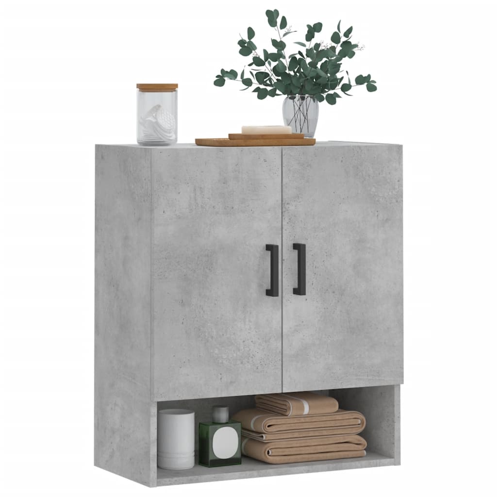 Wall cabinet, concrete grey, 60x31x70cm, engineered wood