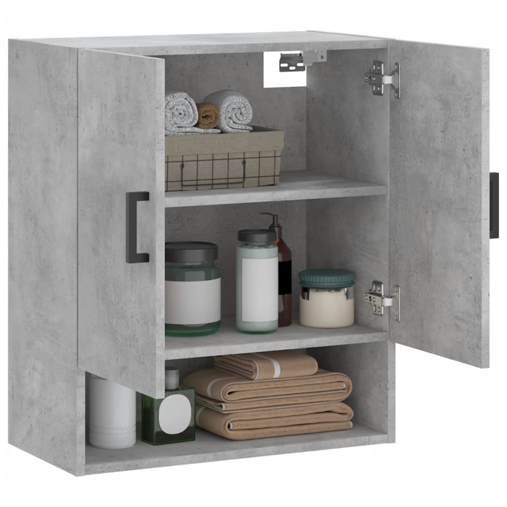 Wall cabinet, concrete grey, 60x31x70cm, engineered wood