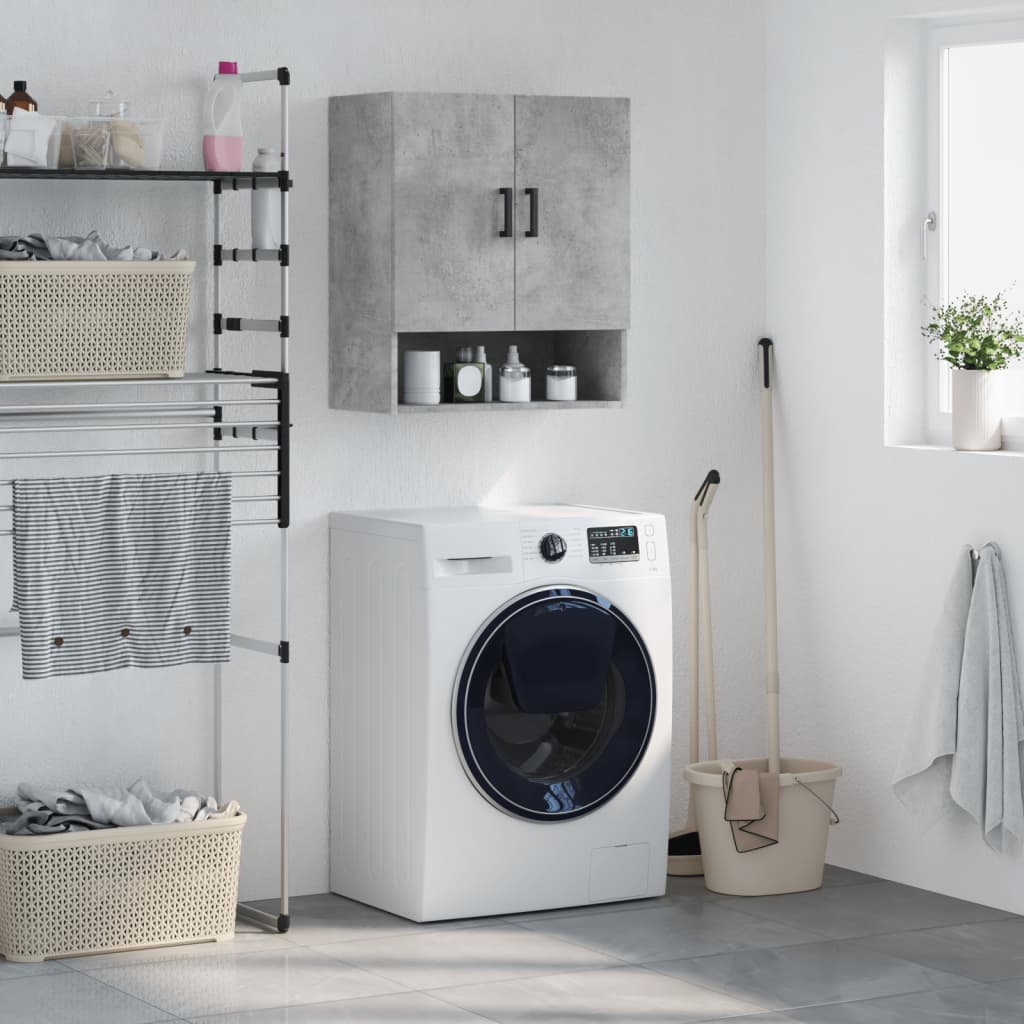 Wall cabinet, concrete grey, 60x31x70cm, engineered wood