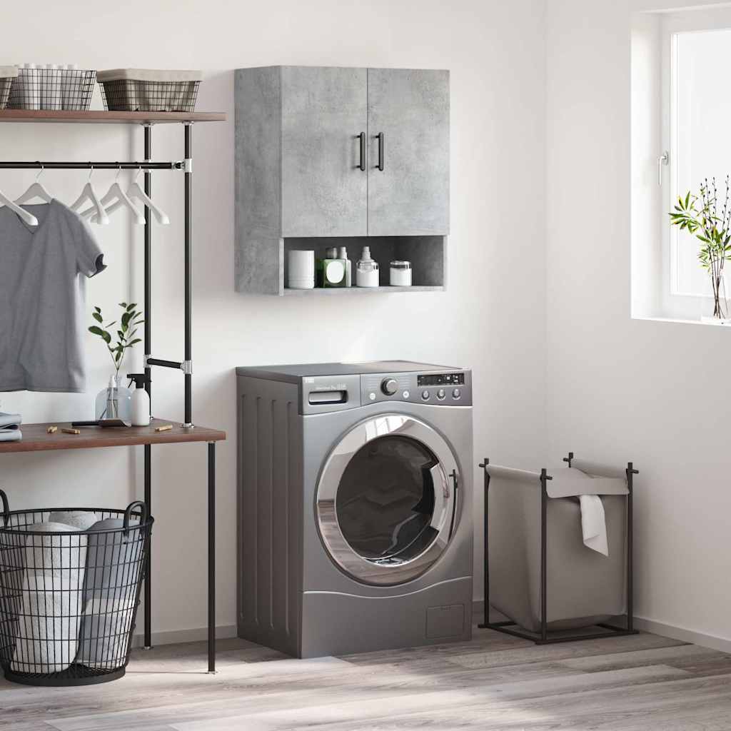 Wall cabinet, concrete grey, 60x31x70cm, engineered wood