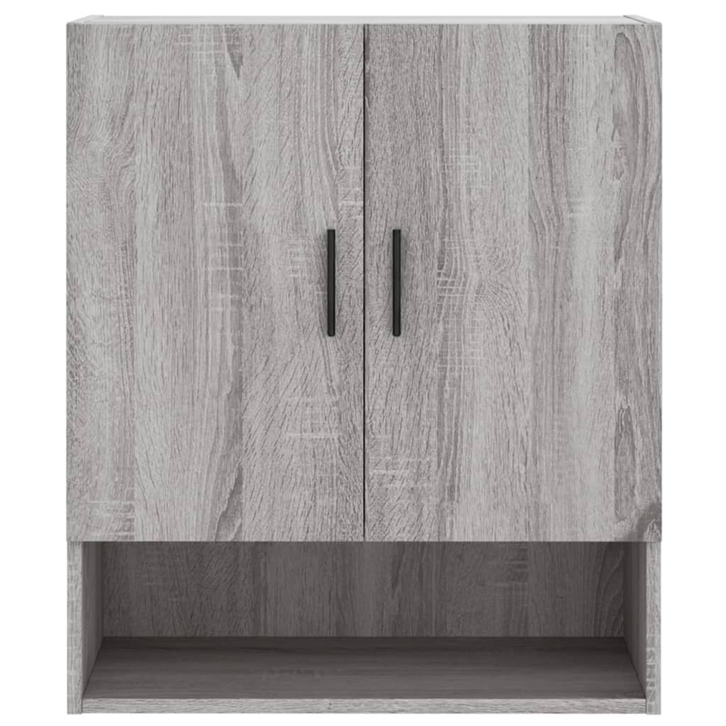 Wall cabinet, grey oak, 60x31x70cm, engineered wood