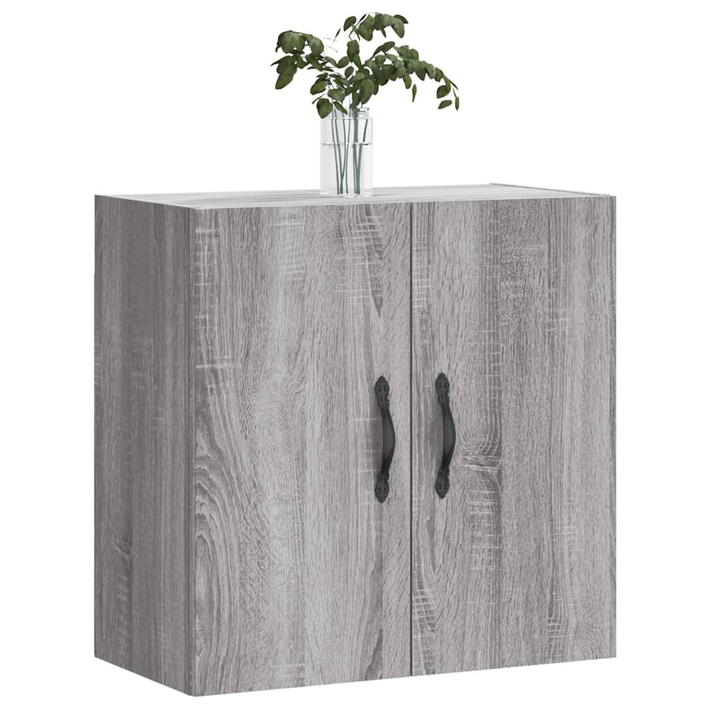Sieninė spintelė, pilka ąžuolo, 60x31x60cm, apdirbta mediena