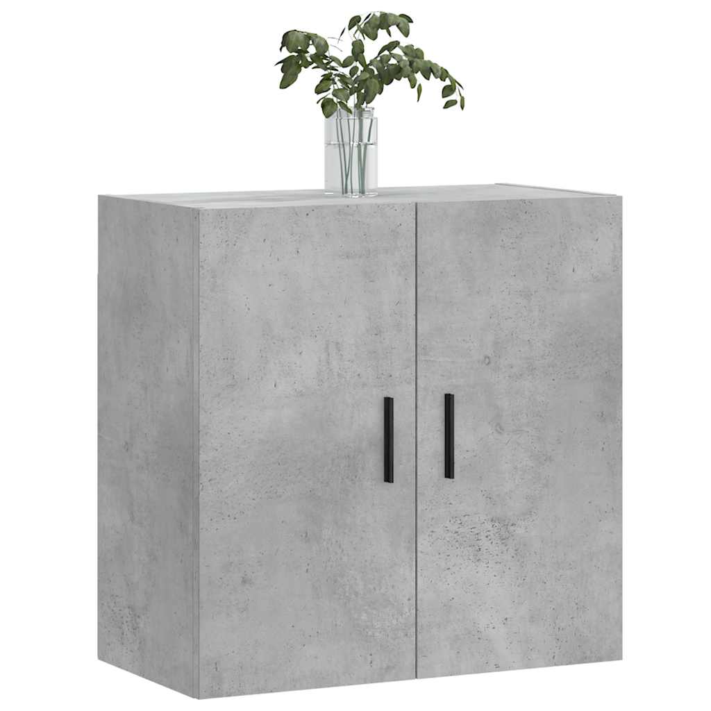 Sieninė spintelė, betono pilka, 60x31x60cm, apdirbta mediena