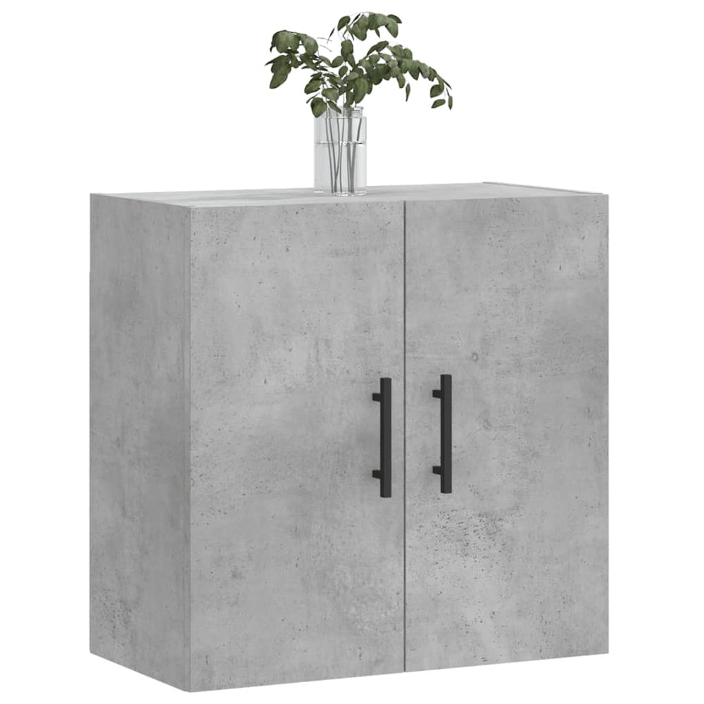 Sieninė spintelė, betono pilka, 60x31x60cm, apdirbta mediena