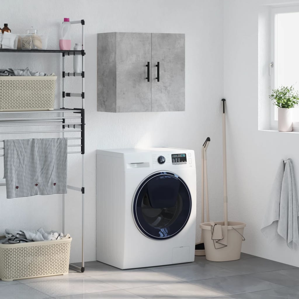Wall cabinet, concrete grey, 60x31x60cm, engineered wood