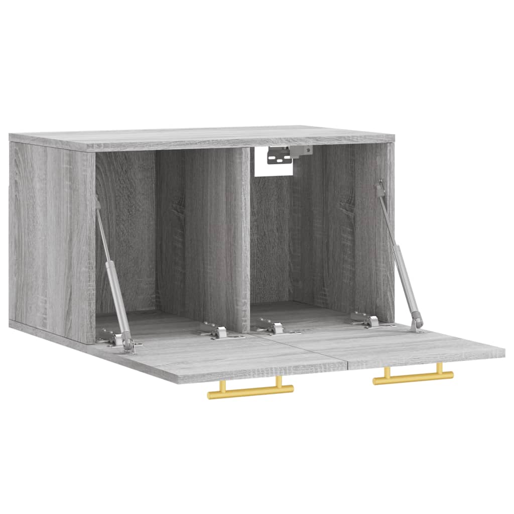 Wall cabinet, grey oak, 60x36.5x35cm, engineered wood