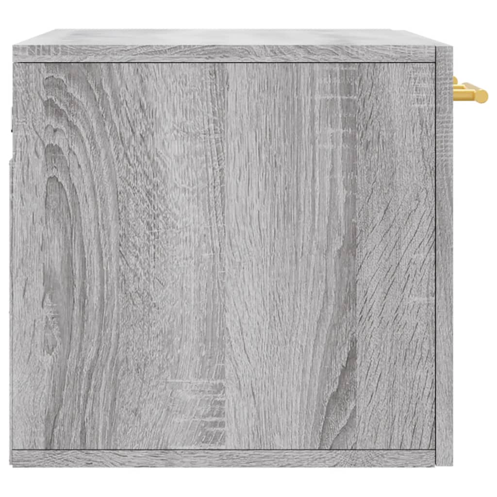 Wall cabinet, grey oak, 60x36.5x35cm, engineered wood