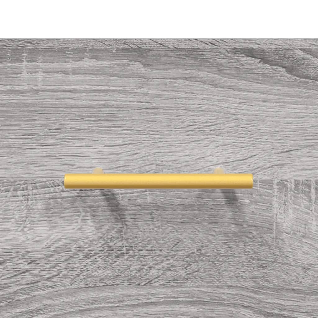 Wall cabinet, grey oak, 60x36.5x35cm, engineered wood