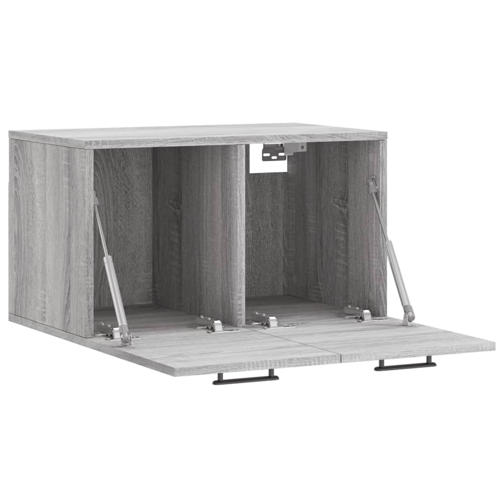 Wall cabinet, grey oak, 60x36.5x35cm, engineered wood
