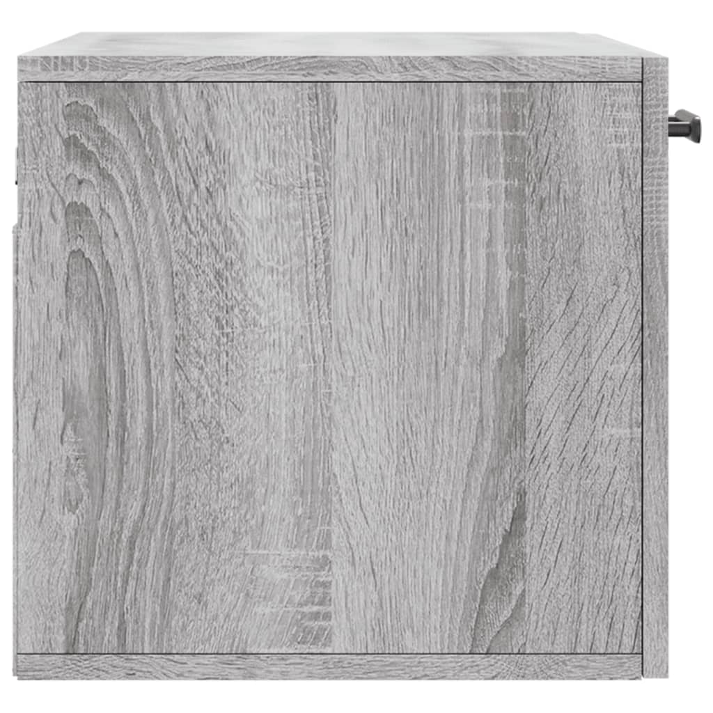 Wall cabinet, grey oak, 60x36.5x35cm, engineered wood