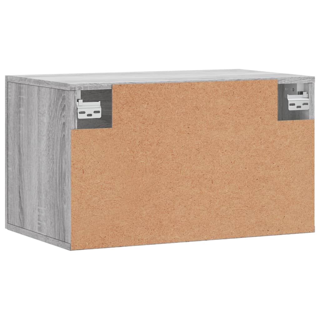 Wall cabinet, grey oak, 60x36.5x35cm, engineered wood