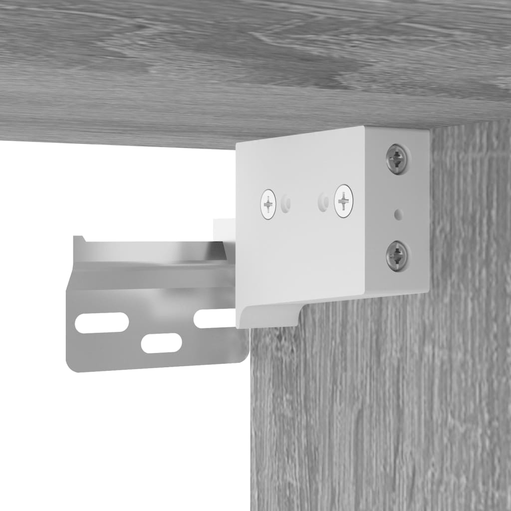 Wall cabinet, grey oak, 60x36.5x35cm, engineered wood