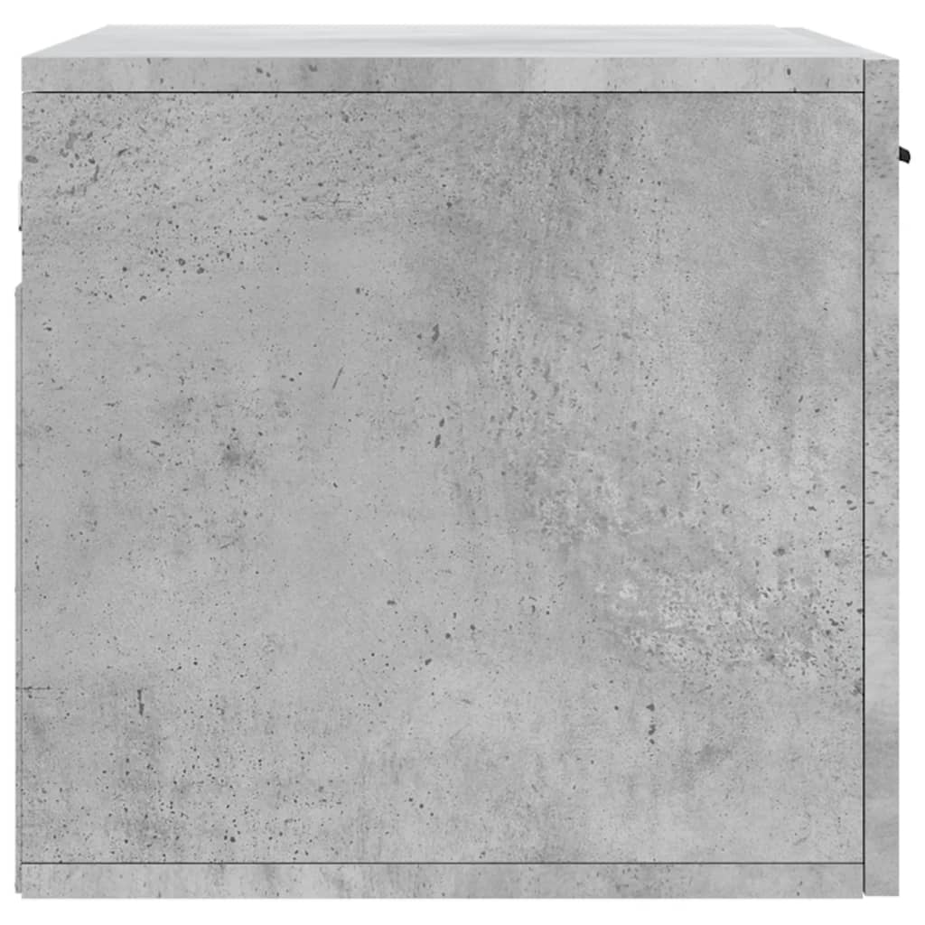 Sieninė spintelė, betono pilka, 60x36,5x35cm, apdirbta mediena