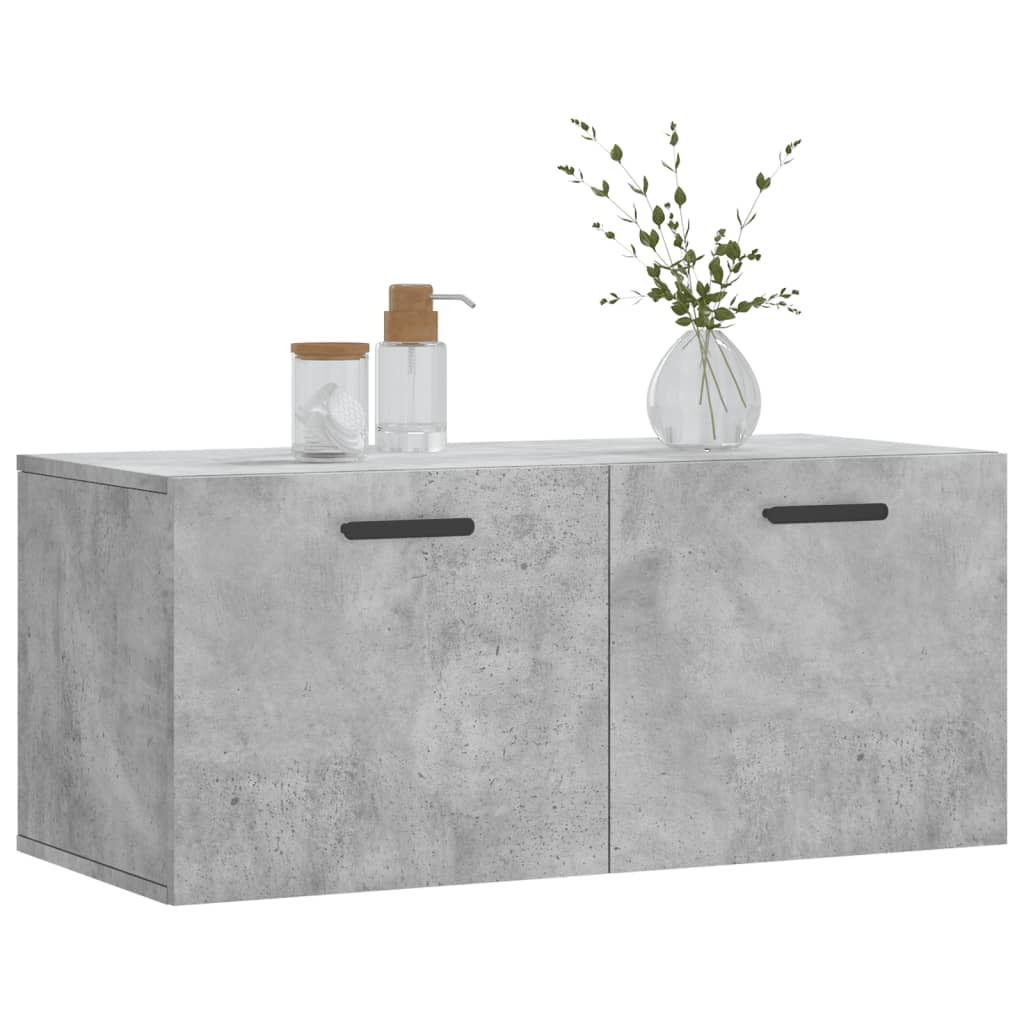 Wall cabinet, concrete grey, 80x36.5x35cm, engineered wood