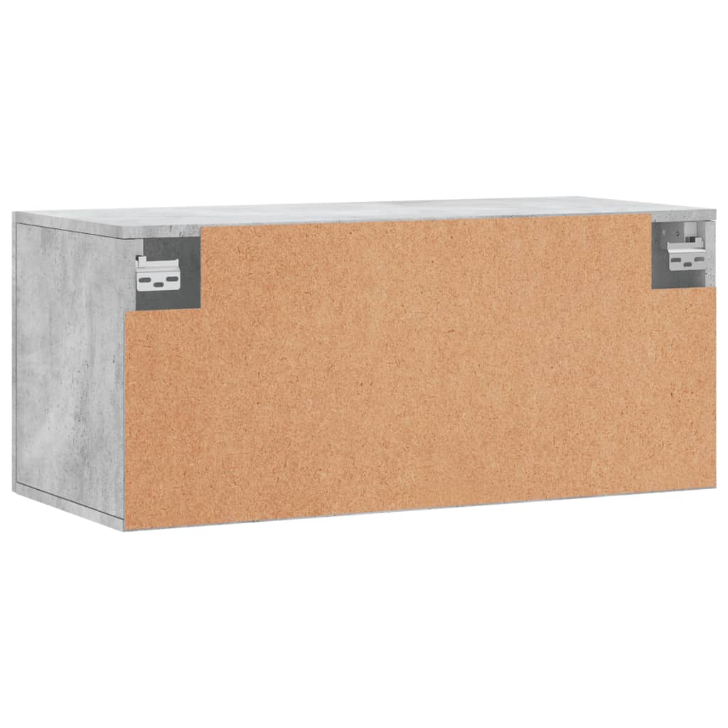 Wall cabinet, concrete grey, 80x36.5x35cm, engineered wood