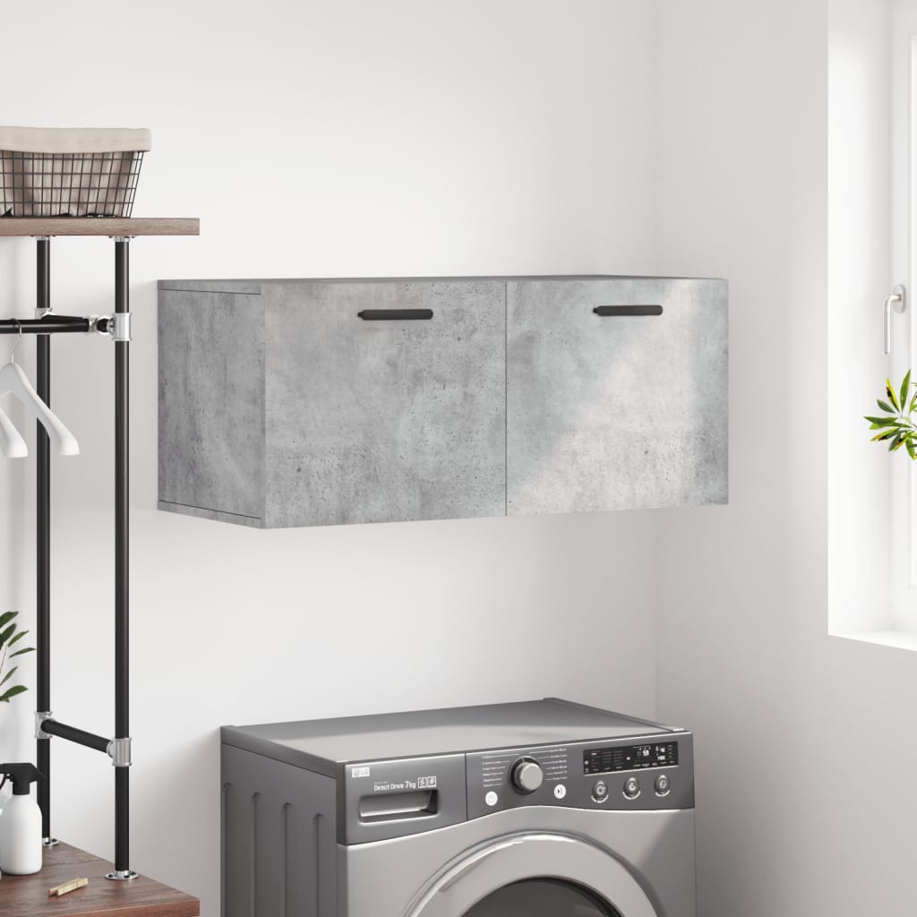 Wall cabinet, concrete grey, 80x36.5x35cm, engineered wood