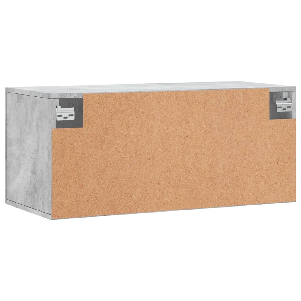 Wall cabinet, concrete grey, 80x36.5x35cm, engineered wood