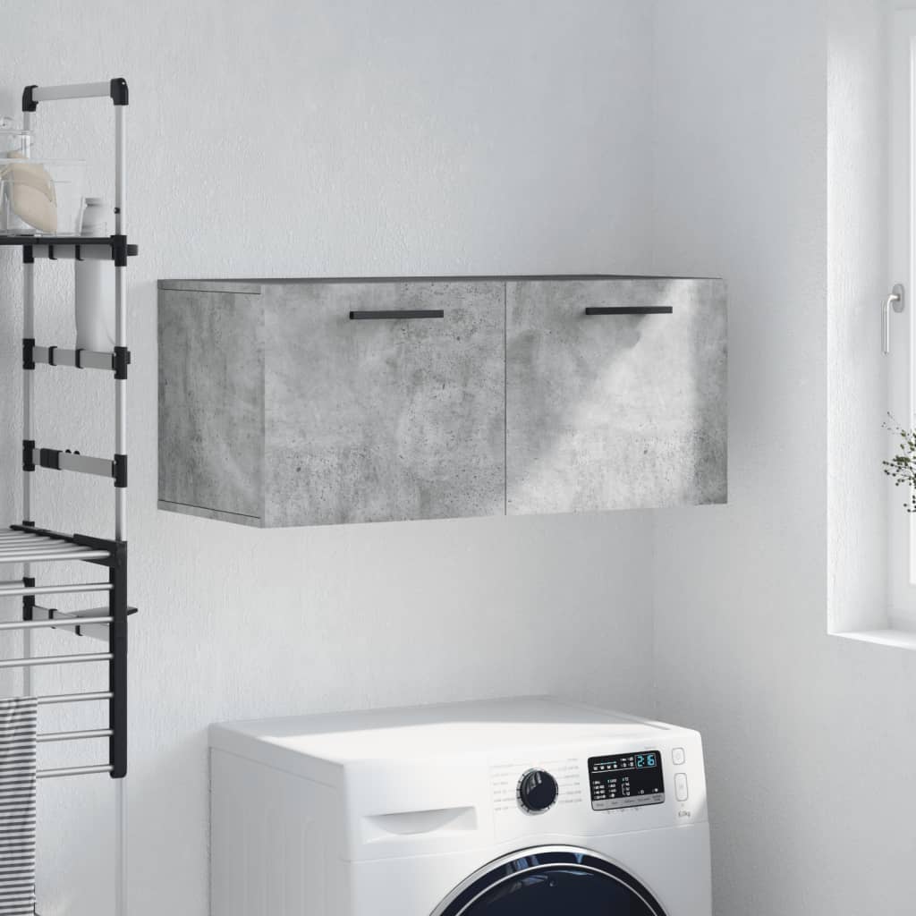 Wall cabinet, concrete grey, 80x36.5x35cm, engineered wood
