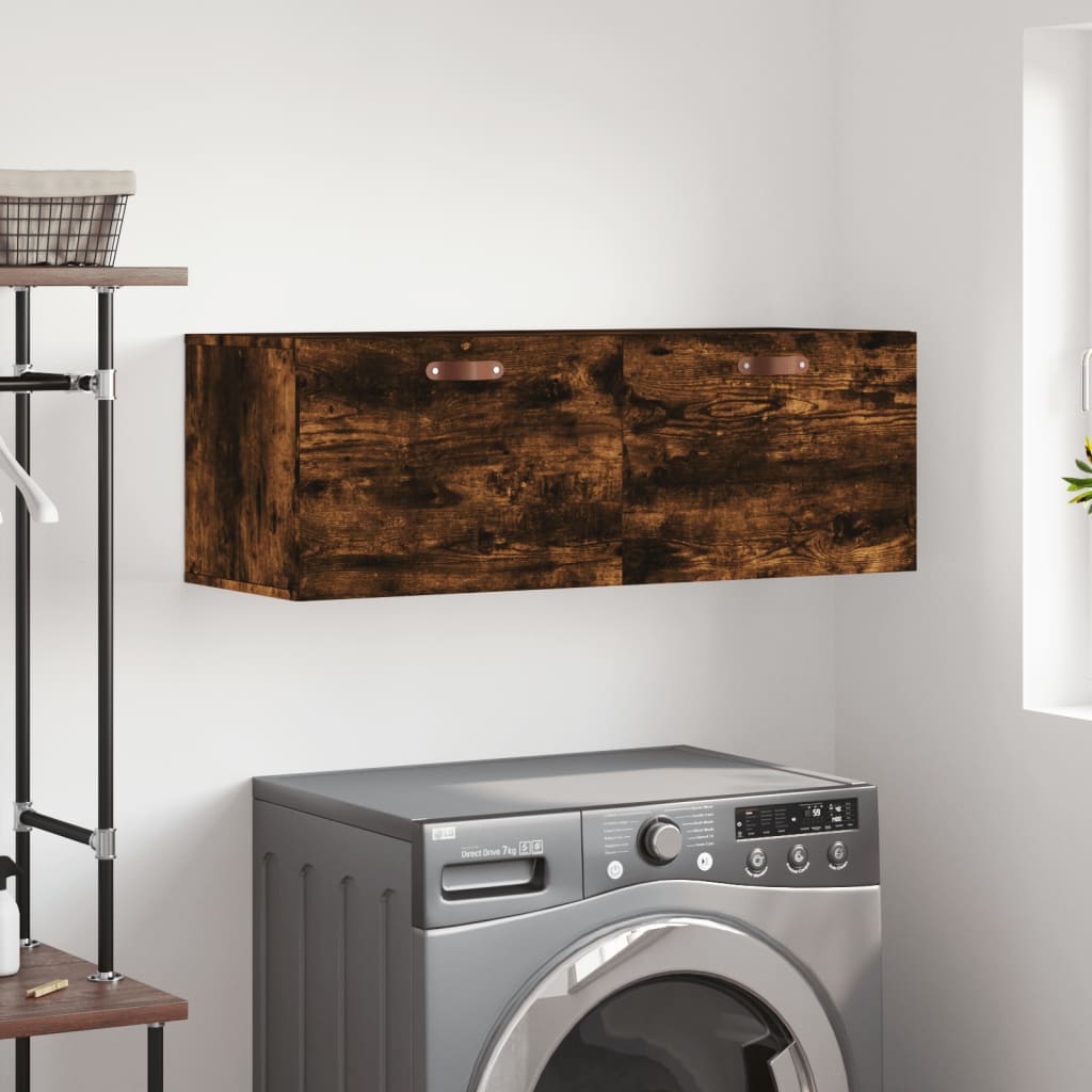 Sieninė spintelė, dūminio ąžuolo, 100x36,5x35cm, mediena