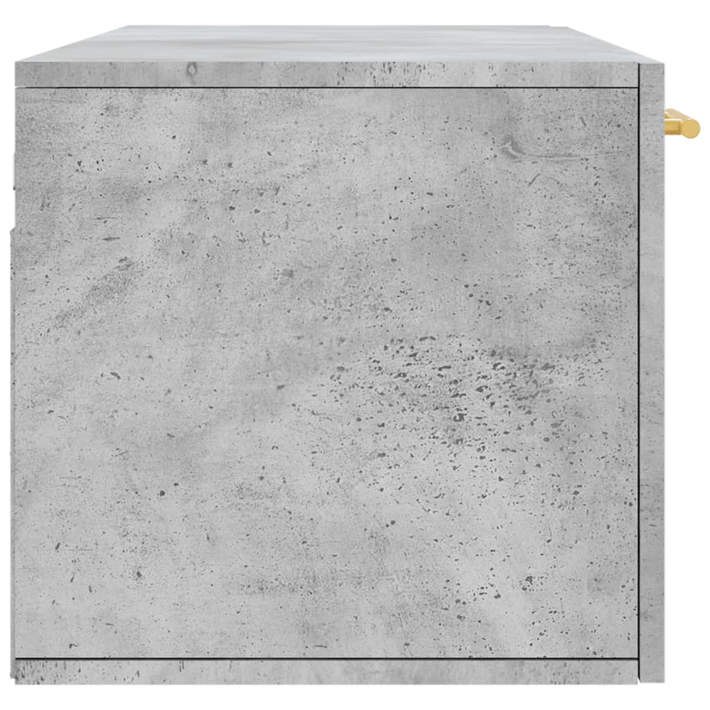 Sieninė spintelė, betono pilka, 100x36,5x35cm, apdirbta mediena