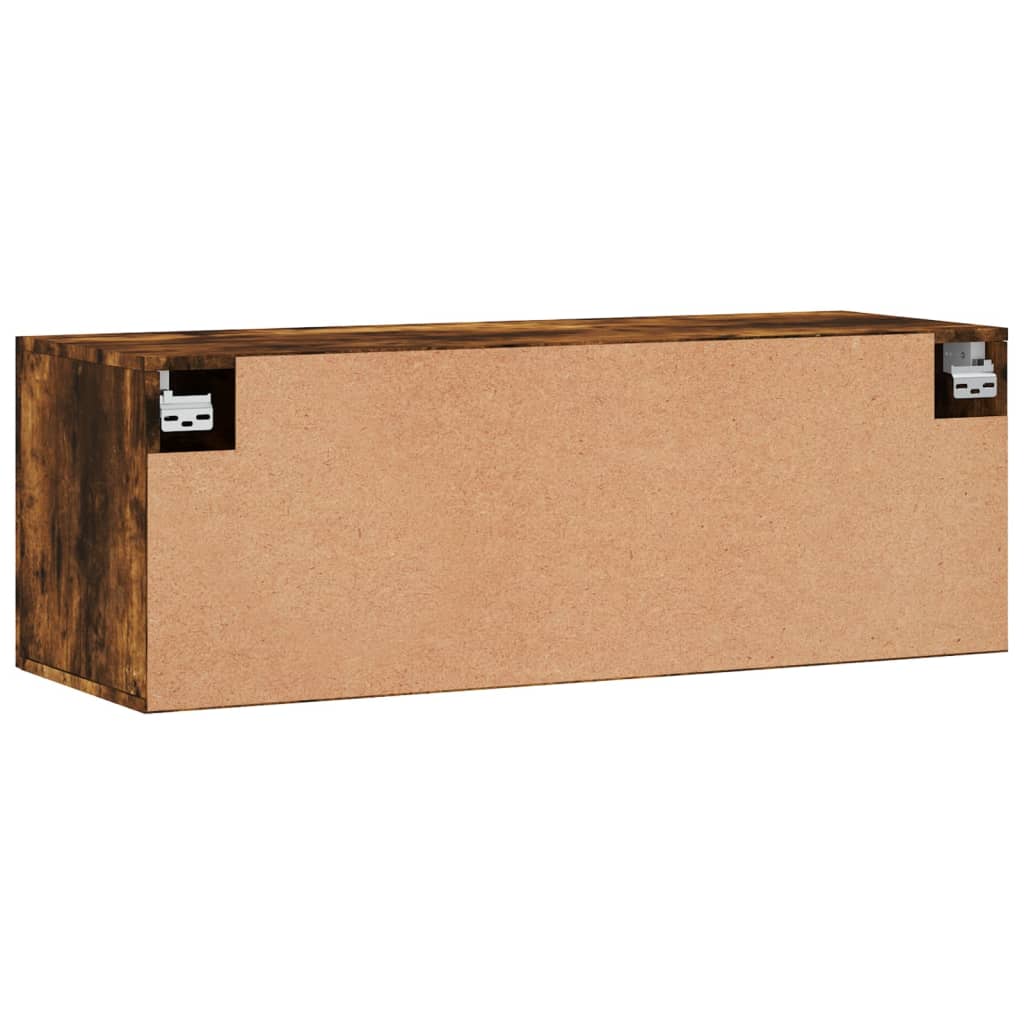 Wall cabinet, smoky oak, 100x36.5x35cm, wood