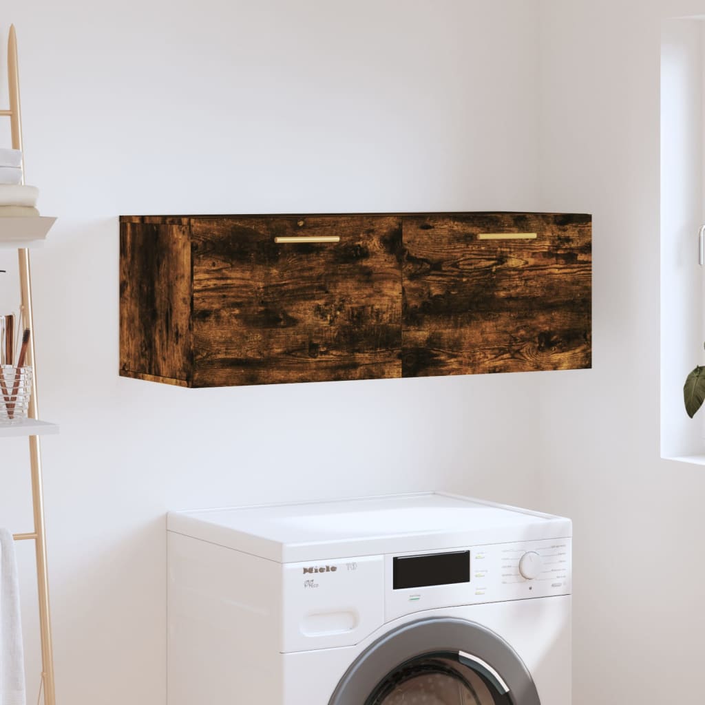 Wall cabinet, smoky oak, 100x36.5x35cm, wood