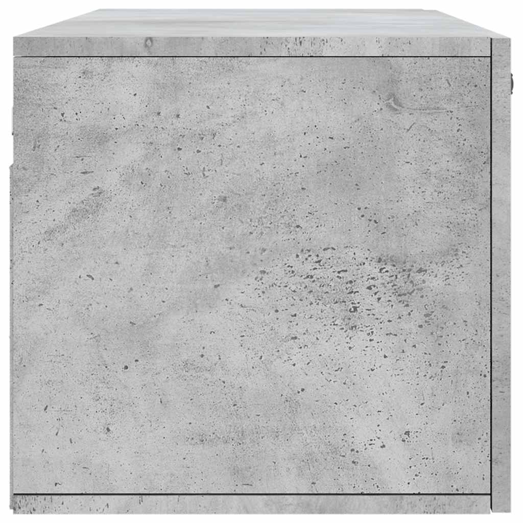 Sieninė spintelė, betono pilka, 100x36,5x35cm, apdirbta mediena