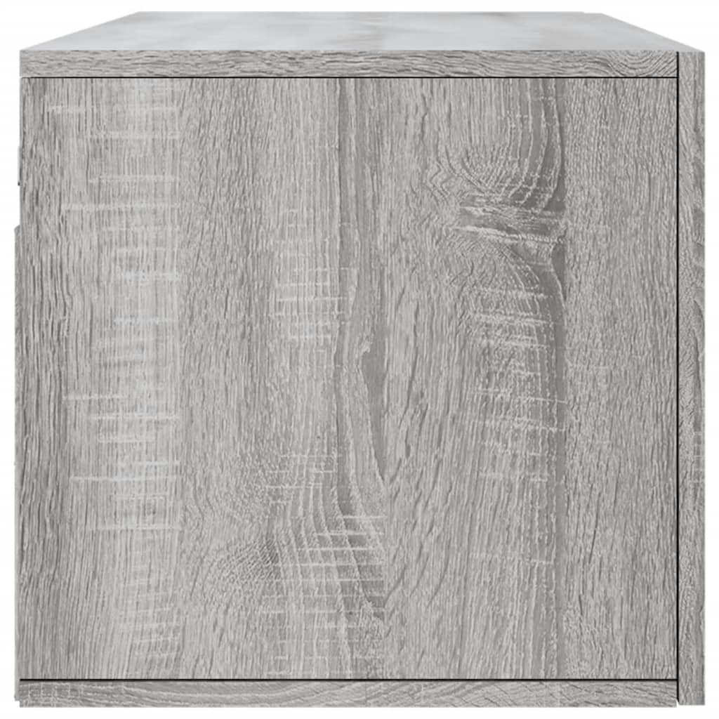 Sieninė spintelė, pilka ąžuolo, 100x36,5x35cm, apdirbta mediena