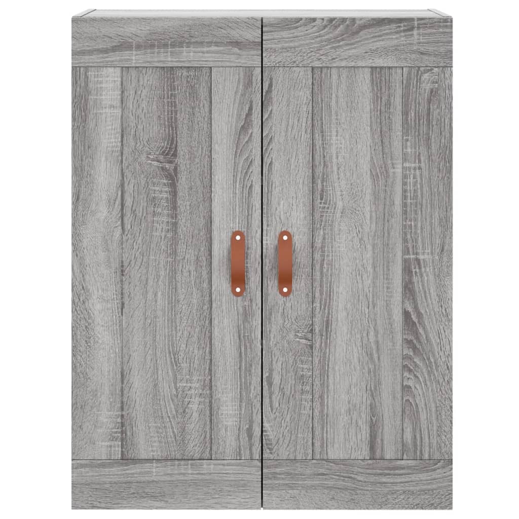 Wall-mounted cabinet, gray, 69.5x34x90cm, wood