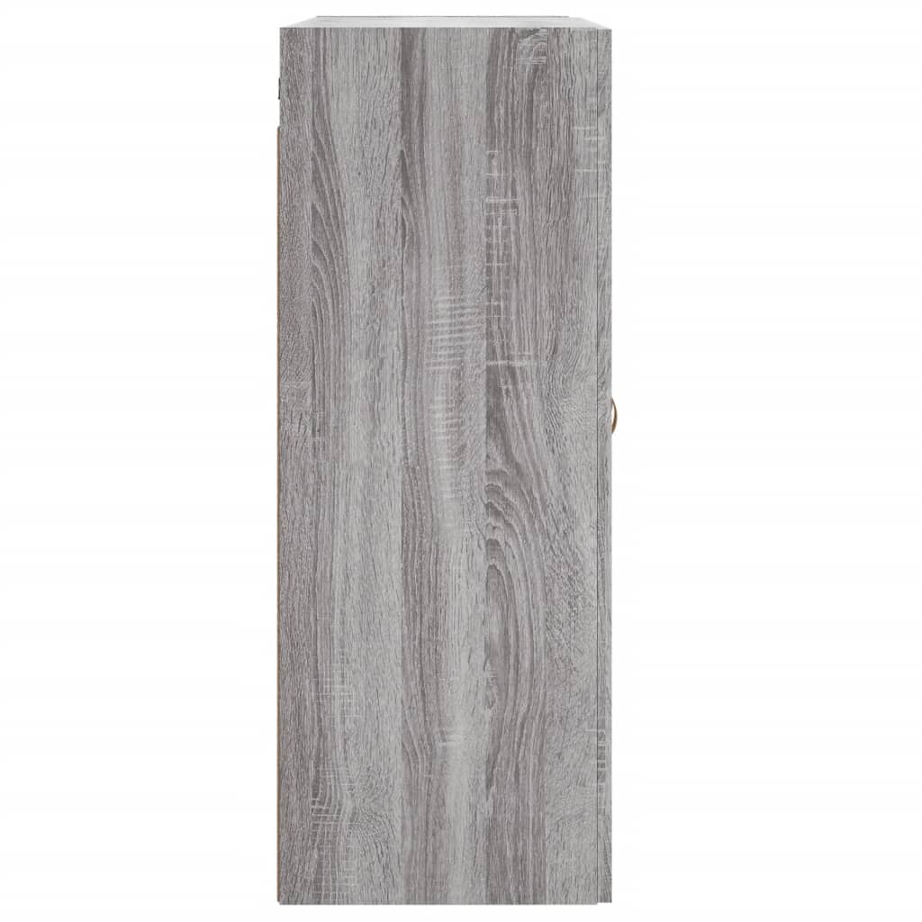 Wall-mounted cabinet, gray, 69.5x34x90cm, wood