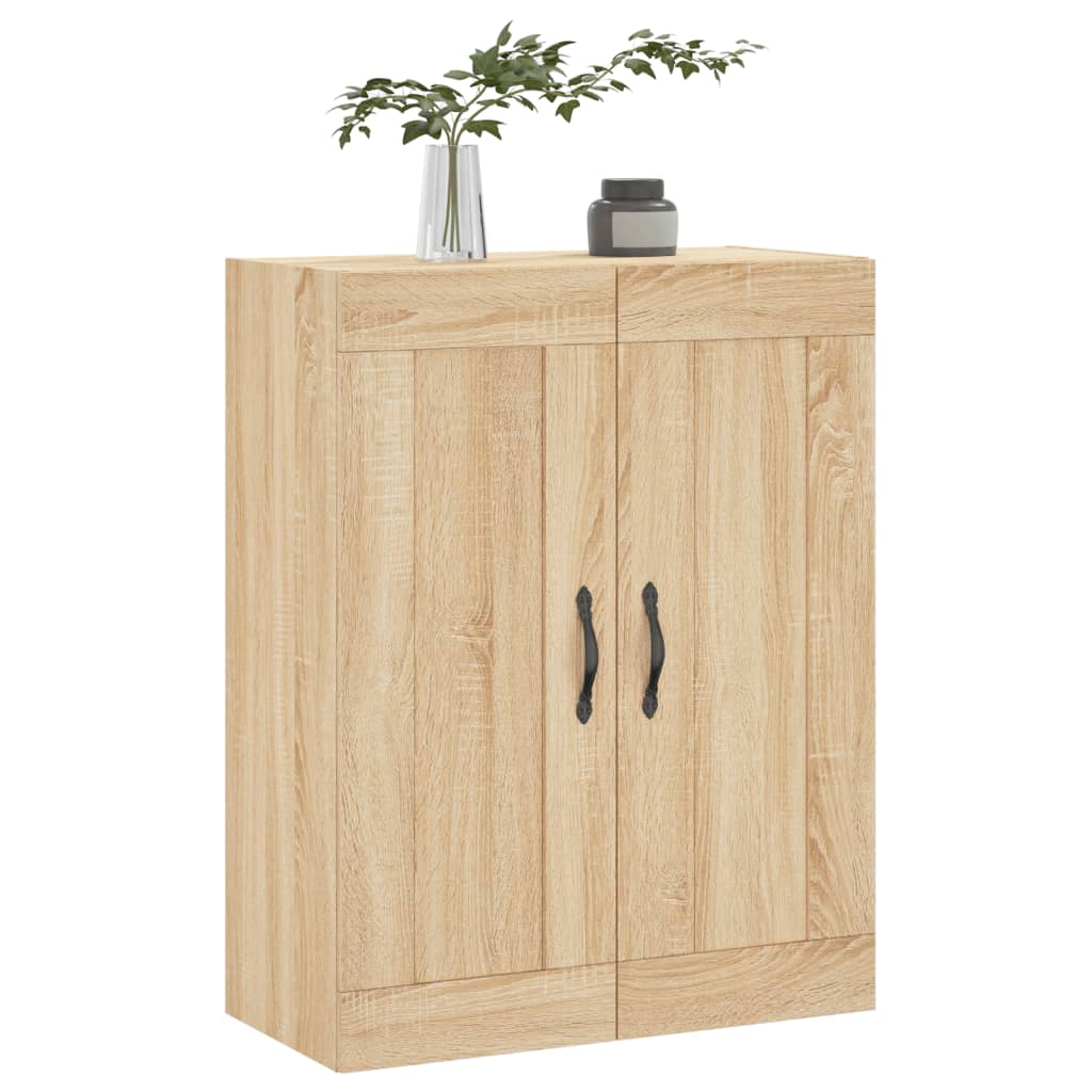 Pie sienas stiprināms skapītis, ozolkoks, 69,5x34x90cm, koks