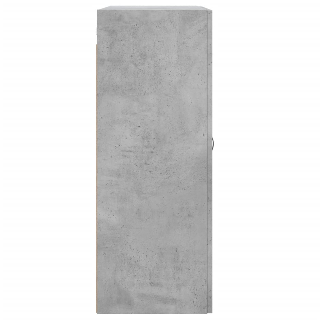 Prie sienos montuojama spintelė, betono, 69,5x34x90cm, mediena