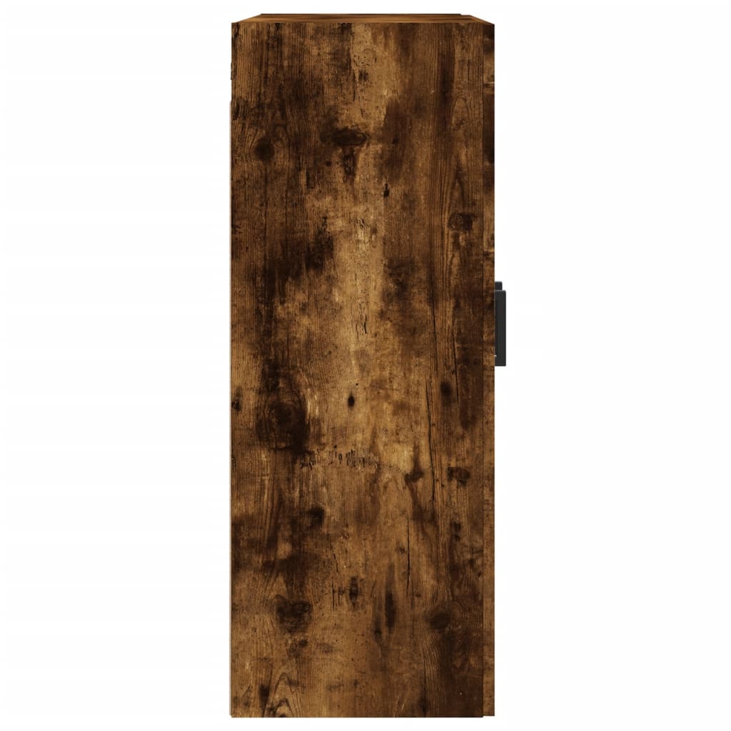 Prie sienos montuojama spintelė, dūminė, 69,5x34x90cm, mediena