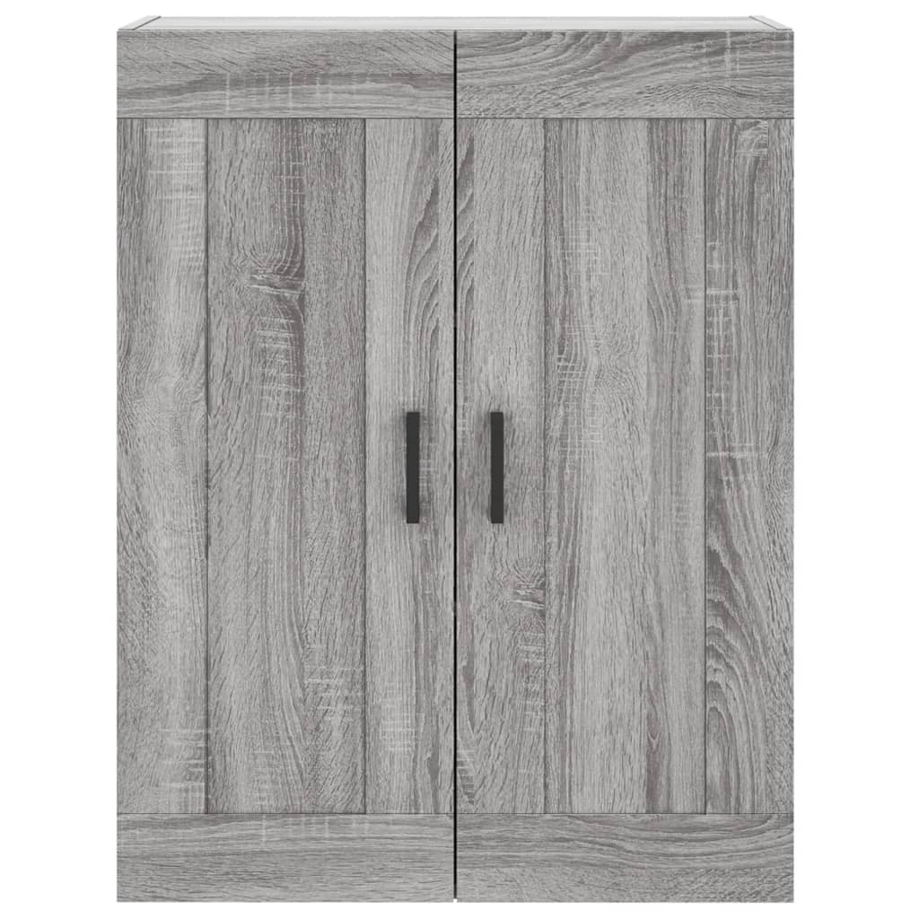 Wall-mounted cabinet, gray, 69.5x34x90cm, wood