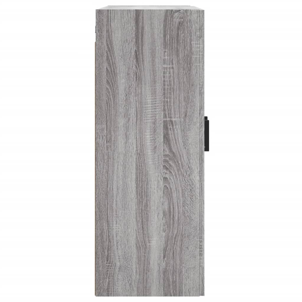 Wall-mounted cabinet, gray, 69.5x34x90cm, wood