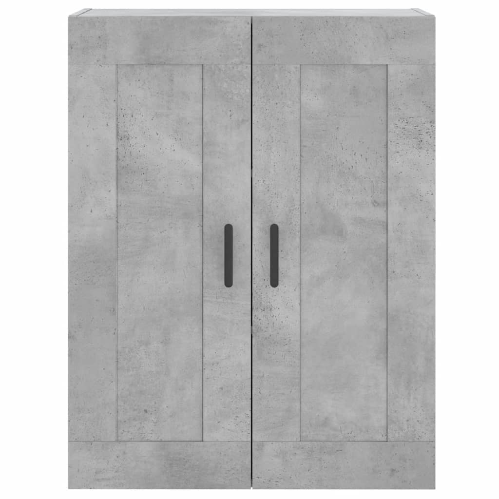 Wall mounted cabinet, concrete, 69.5x34x90cm, wood