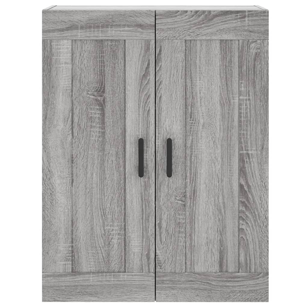 Wall-mounted cabinet, gray, 69.5x34x90cm, wood