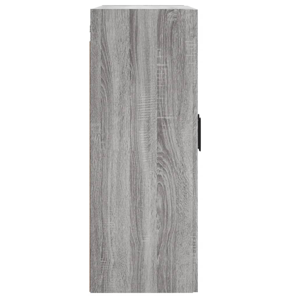 Wall-mounted cabinet, gray, 69.5x34x90cm, wood