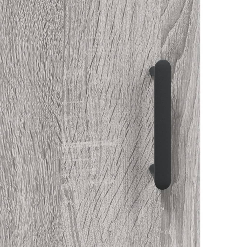 Wall-mounted cabinet, gray, 69.5x34x90cm, wood