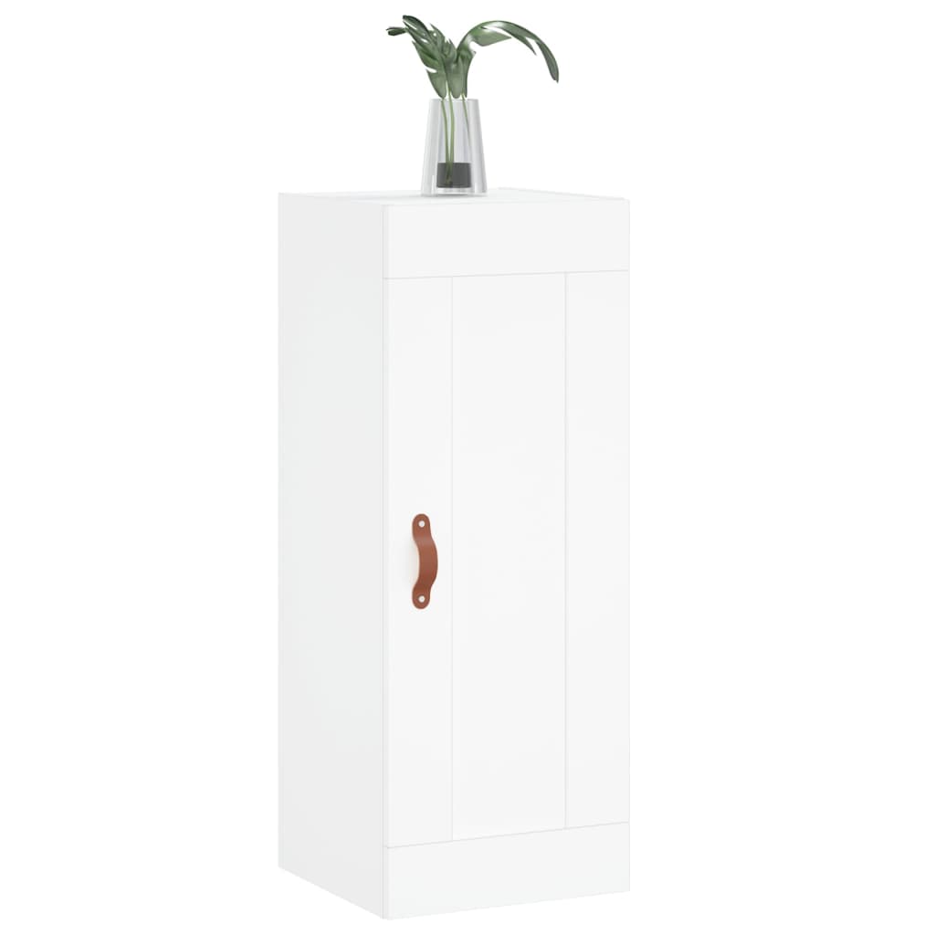 Wall cabinet, white, 34.5x34x90cm, engineered wood